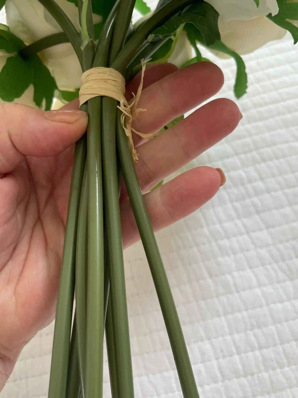 Cream Artificial Rose Bouquet - Home Accents